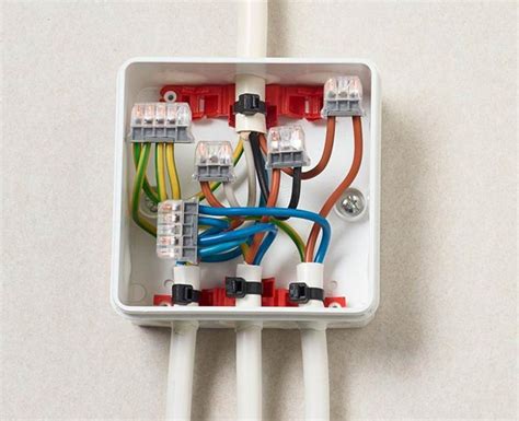 junction box garage|plastic junction box installation.